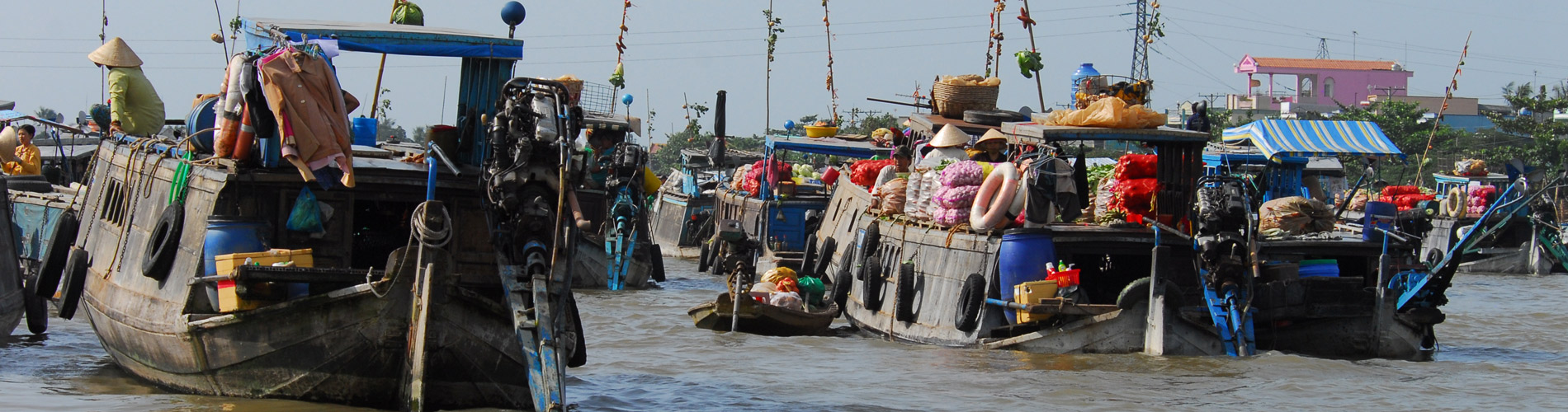 Vietnam floating market